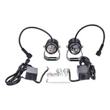 Luces Auxiliares Redondas Flood White Yellow Para Moto [u]