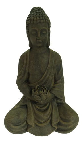 Estatua Buda Tibetano Em Cimento - A48 X L30