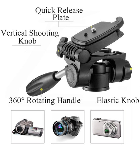 Mactrem Pt55 Trípode De Aluminio Ligero Para Cámara Canon Ds
