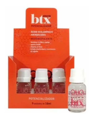 Caja 9 Ampollas Botox Olio Btx Alisado Acido Hialuronico