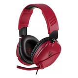 Audífonos Sony Ps4 Turtle Beach Recon 70 Wired Chat Rojo