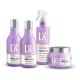 Kit Lokenzzi Frizz Zero Shampoo Cond Super Leave Mascara