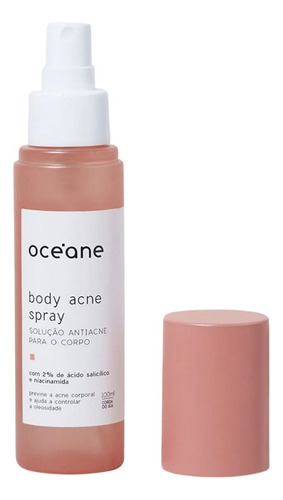  Solução Antiacne Para O Corpo - Body Acne Spray 100ml Océane