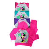 Conjunto De Niña Minnie Poleron Y Buzo Polar