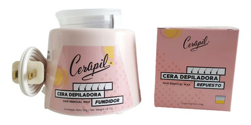 Cera Depiladora Con Fundidor Cerapil + Respuesto