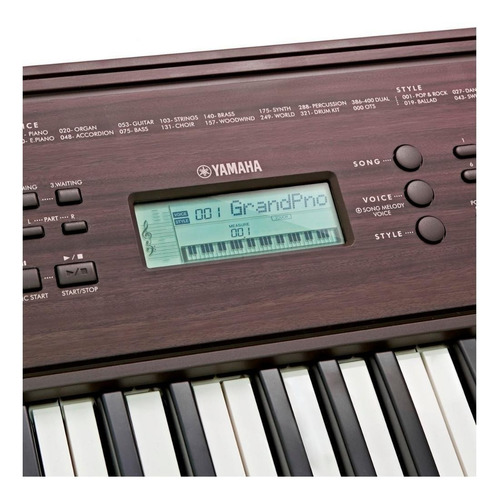 Teclado Musical Yamaha Psr-e360 61 Teclas Nogal Oscuro