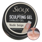 Gel Sioux Sculpting Led Uv 15 Ml Modelador Profissional Cor Nude Bege