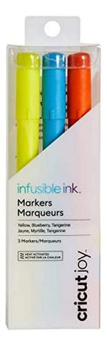 Cricut Joy Infusible Ink Marker 1.0 (3) Amarillo, Arándano.