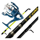 Combo Pesca Spinit Variada Mar Rio Caña 4mt 3tra + Reel 3rul