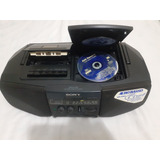 Antigo Rádio Cassete Cd Boombox Sony Cfd-v10 Aero Basso 