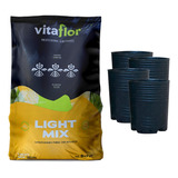 Sustrato Vitaflor Lightmix 50l Con 4 Maceta 1/4 De Regalo