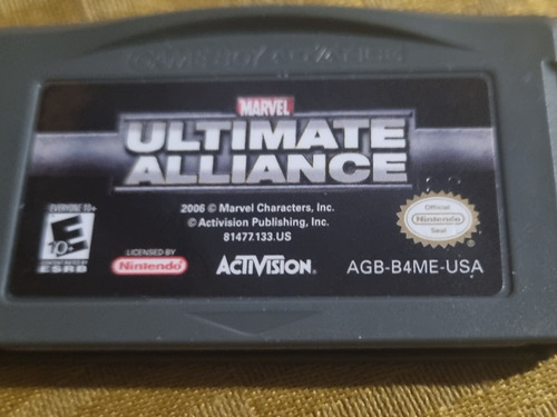 Marvel Ultimate Alliance Juego Gba Original 