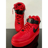 Nike Air Force 1 High Red Black 100% Original