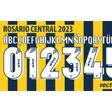Tipografía Vectorizada Rosario Central 2023