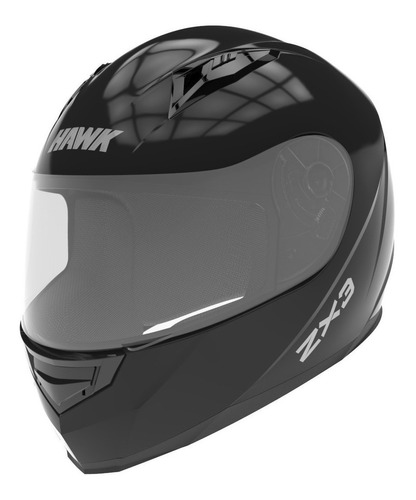 Casco Integral Hawk Linea Premium Zx3 Solid Moto Delta