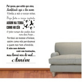 Adesivo Decorativo Frase Oração Pai Nosso 50x100cm