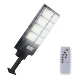 Luminária Holofote Solar Refletor 400w Poste Lâmpada Led Potente Autônomo Controle Ip65 12h Preto Cor Da Luz Branco-frio (6000k-6500k)