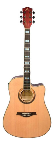 Guitarra Electroacústica Ayson Bl380 Para Diestros Natural Palo De Rosa Mate