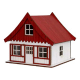 Miniatura Casinha De Madeira Mdf Terrarios Suculentas Enf.