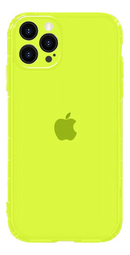 Funda Case Colores Neon Transparente Silicon Para iPhone