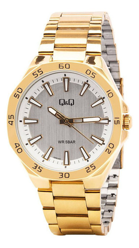 Reloj Para Hombre Q&q Qz82j Qz82j001y Dorado