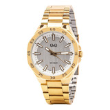 Reloj Para Hombre Q&q Qz82j Qz82j001y Dorado