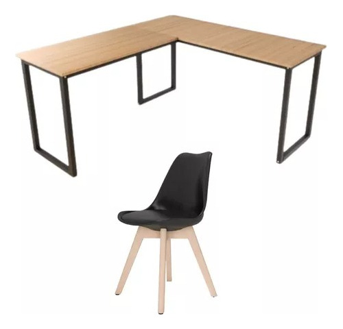 Mesa Em L De Jantar Cozinha 150x150 C/ Cadeira Saarinen