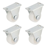 4 Ruedas Fijas 25mm Ideal Macetas Cajonera Mesa De Luz