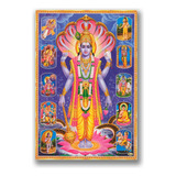 Póster Dios Vishnu India Hinduismo Visnu Hindú R10