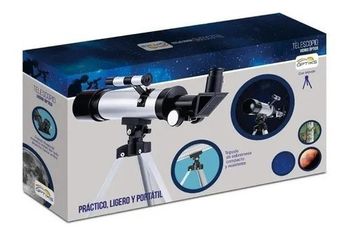 Telescopio Optiks Con Tripode!!! Practico Ligero Y Portatil