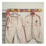 Conjunto adidas Del Milan Cremita Original