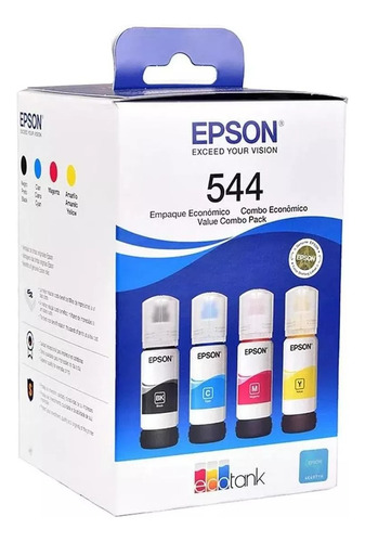 Combo Tinta Multpack Epson T544 X4 Unidads L3110 L3250 L5590