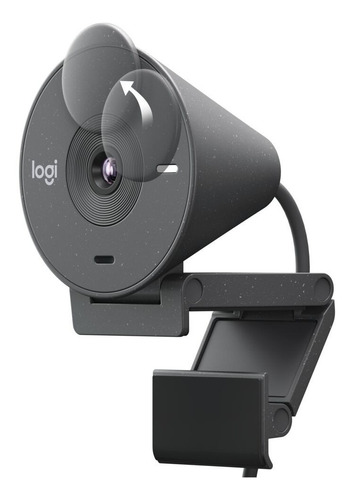 Webcam Full Hd Logitech Brio 300 Grafite Usb-c - 960-001413