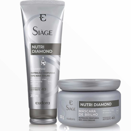 Kit Shampoo + Máscara Siàge Nutri Diamond Eudora