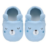 Pantufa Urso Azul Infantil Bebê17017 - Buba