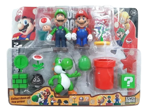 Juguete Figuras Super Mario Run Coleccion Series Fire Mario