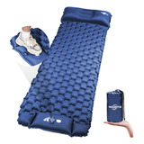 Colchon Inflable Colchoneta Para Camping Portátil Almohada