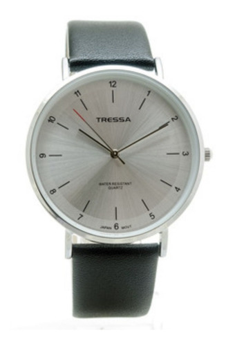 Reloj Tressa Tron Hombre Analógico Wr30 Malla De Cuero 