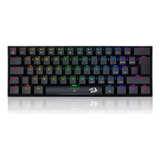 Teclado Mecânico Gamer Redragon Dragonborn, Rgb, 60%, Switch