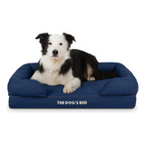 The Dog's Bed - Cama Ortopedica Para Perros De Mezclilla Azu