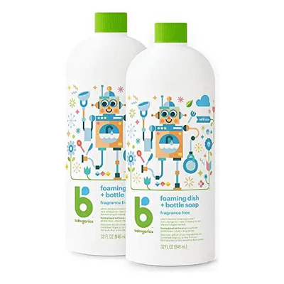 Babyganics Jabón Espumoso Para Platos Y Biberones 2 Pack | Meses sin interés