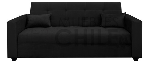 Sofa Cama 200cm Brazo Recto Tapiz Felpa Muebles Chile