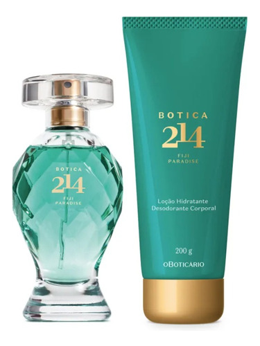 Kit Botica 214 Fiji Paradise Perfume 75ml E Hidratante 200ml