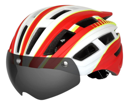 Casco Bicicleta Ciclismo Lencs Ht22 Regulable Visor Inmold