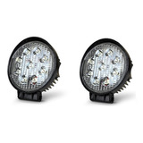 Faro Auxiliar Proyector 9 Led 27w Off Road 12v 24v Juego X 2