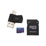 Cartão De Memória Microsd 32gb Com Leitor Usb Multilaser