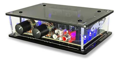 Mini Amplificador Som Ambiente Potência Slim Pc Música Caixa