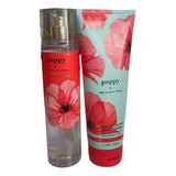 Duo Crema Y Fragancia Bath And Body Works Poppy