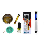 Kit Electrónica Contacflux Desoldador Resin Malla Estaño Nº2