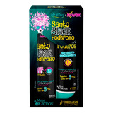 Kit Shampoo + Condicionador Santo Black Poderoso 300ml Cada